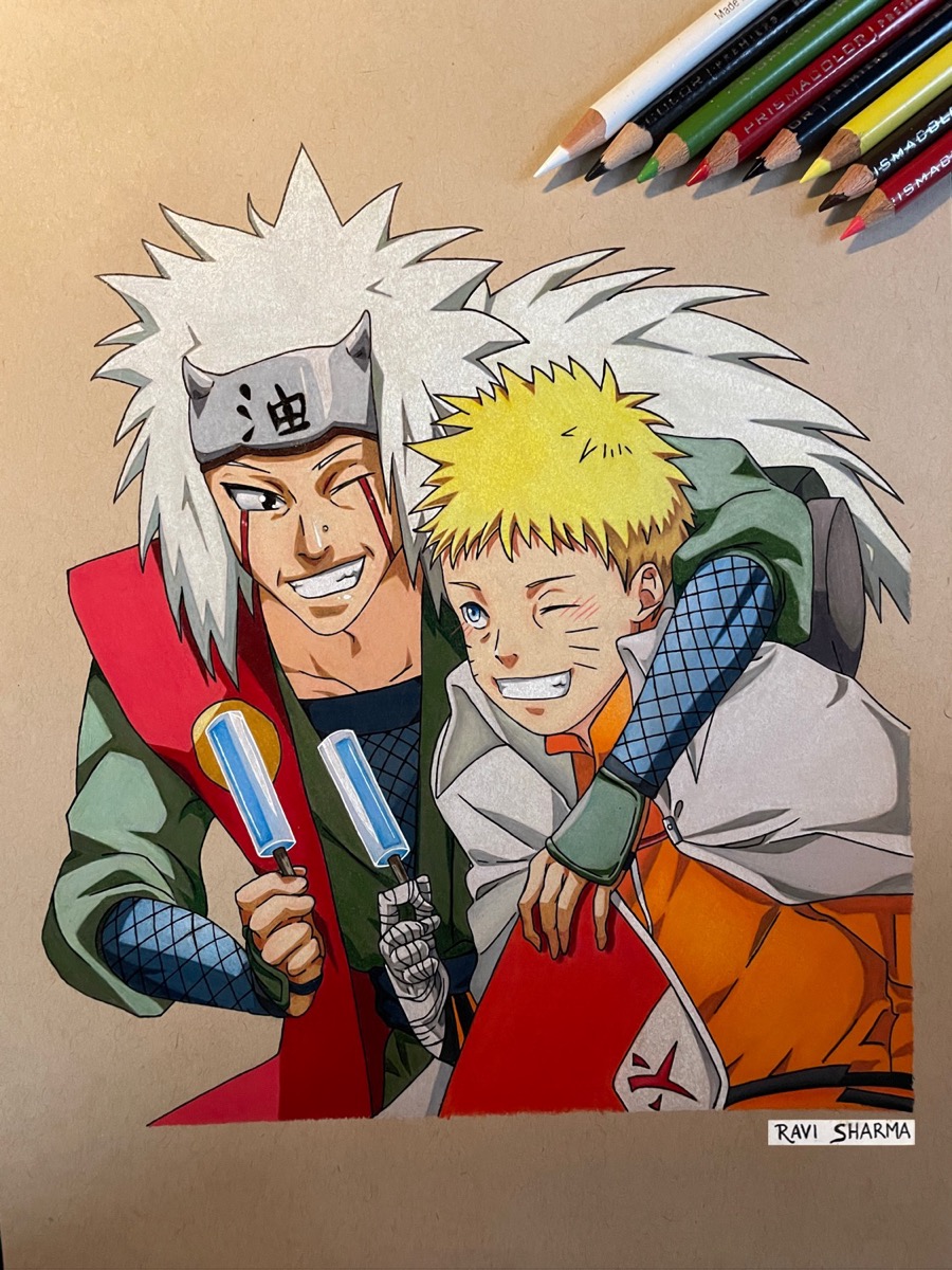Naruto and Jiraiya